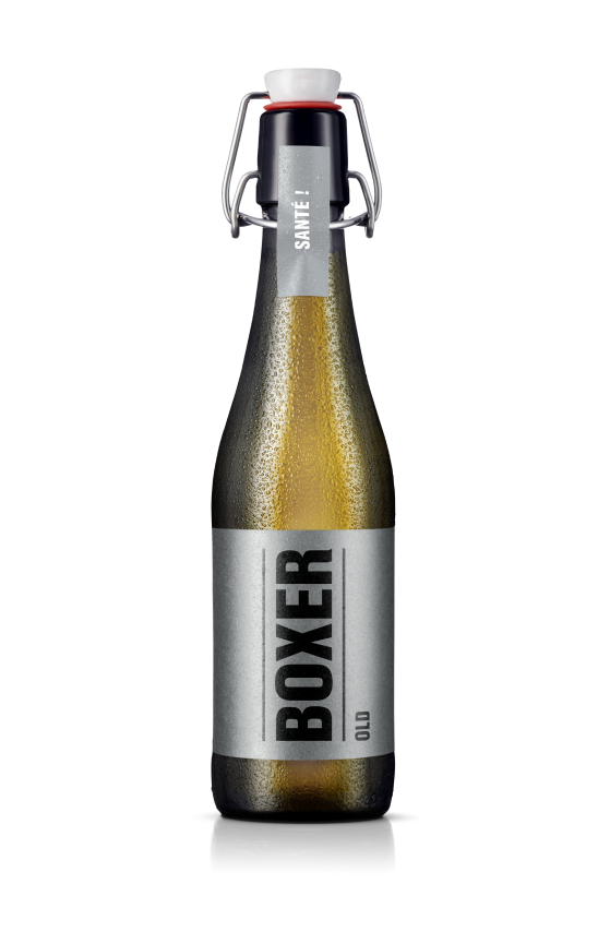 Das Bier Boxer Old ist auch in der Mehrweg Bügelflasche 33cl erhältlich