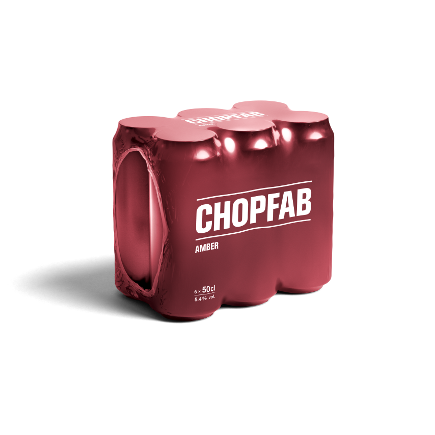 Chopfab Amber erhältlich in der 6x50cl Dosenpackung