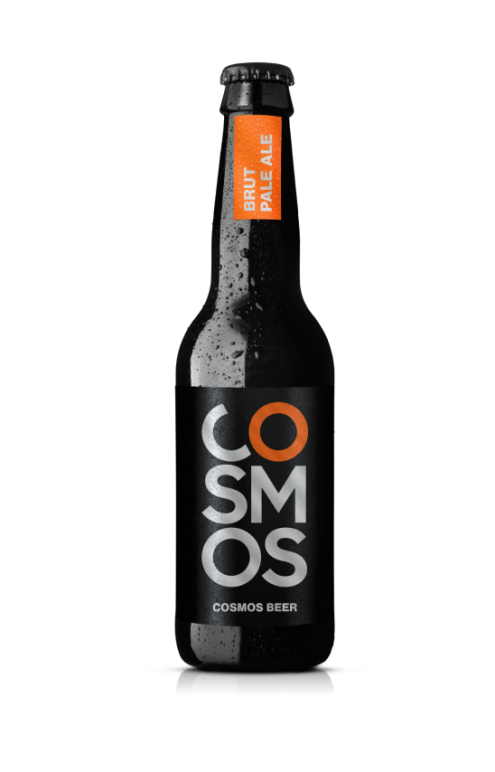 Cosmos Brut Pale Ale ist auch in der 33cl Flasche erhältlich