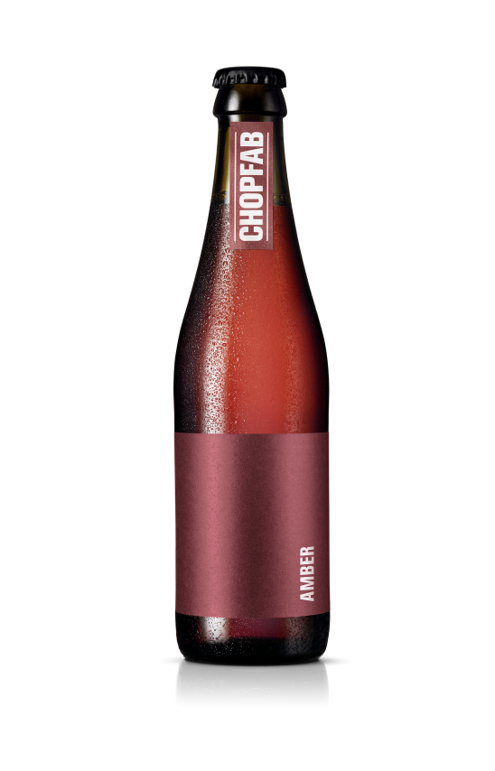 Das Bier Chopfab Amber 33cl in der Einwegflasche